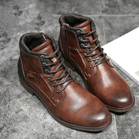 Fashion Retro Ankle Leather Men Boots Bennys Beauty World