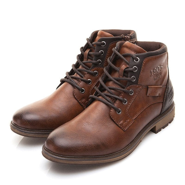 Fashion Retro Ankle Leather Men Boots Bennys Beauty World