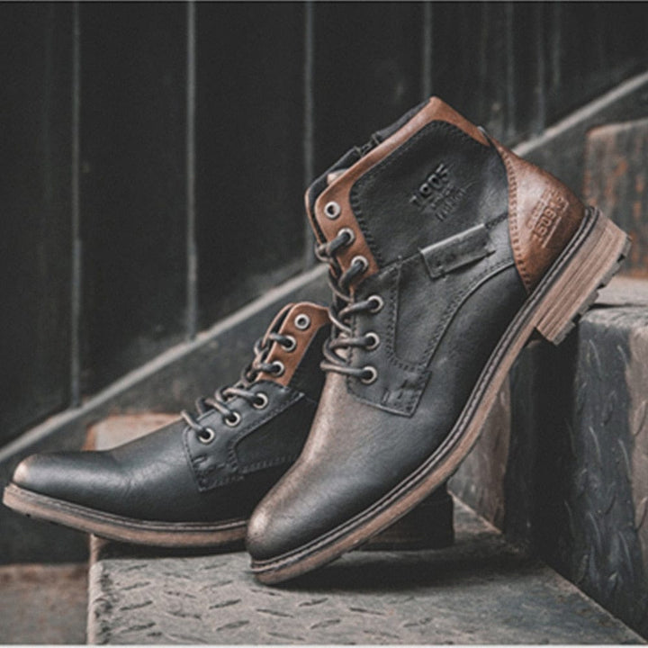 Fashion Retro Ankle Leather Men Boots Bennys Beauty World