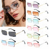Fashion Rimless Sunglasses Trendy Small Rectangle Sun Glasses UV400 For Women Bennys Beauty World