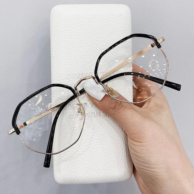 Fashion Round  Oversized Eyeglasses Frames Students  Clear Glasses Bennys Beauty World