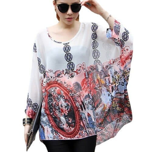 Fashion Short Sleeve Chiffon Dress Bohemian Dress Bennys Beauty World