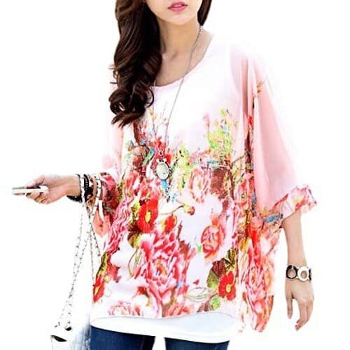 Fashion Short Sleeve Chiffon Dress Bohemian Dress Bennys Beauty World