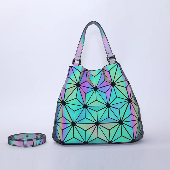 Fashion geometric folded fabric bag Bennys Beauty World