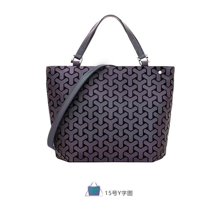 Fashion geometric folded fabric bag Bennys Beauty World