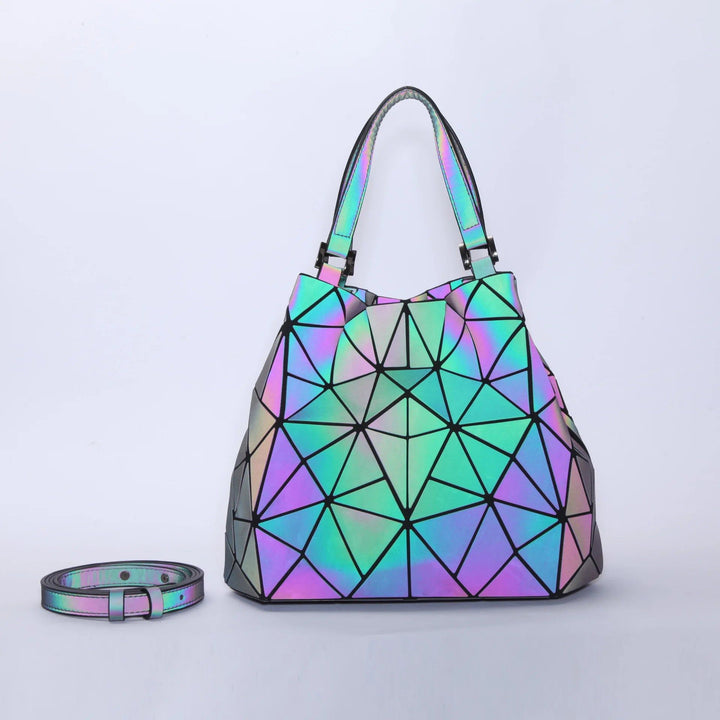 Fashion geometric folded fabric bag Bennys Beauty World