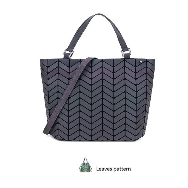 Fashion geometric folded fabric bag Bennys Beauty World