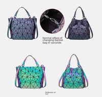 Fashion geometric folded fabric bag Bennys Beauty World