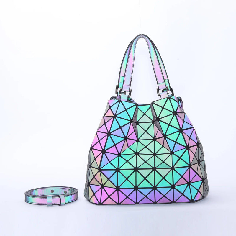 Fashion geometric folded fabric bag Bennys Beauty World