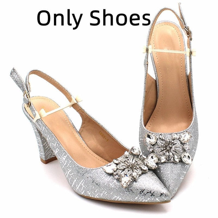 Fashionable African  Women's Shoes and Bag Set Bennys Beauty World