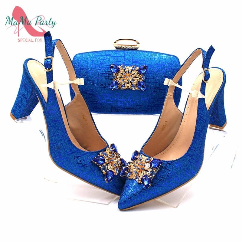 Fashionable African  Women's Shoes and Bag Set Bennys Beauty World