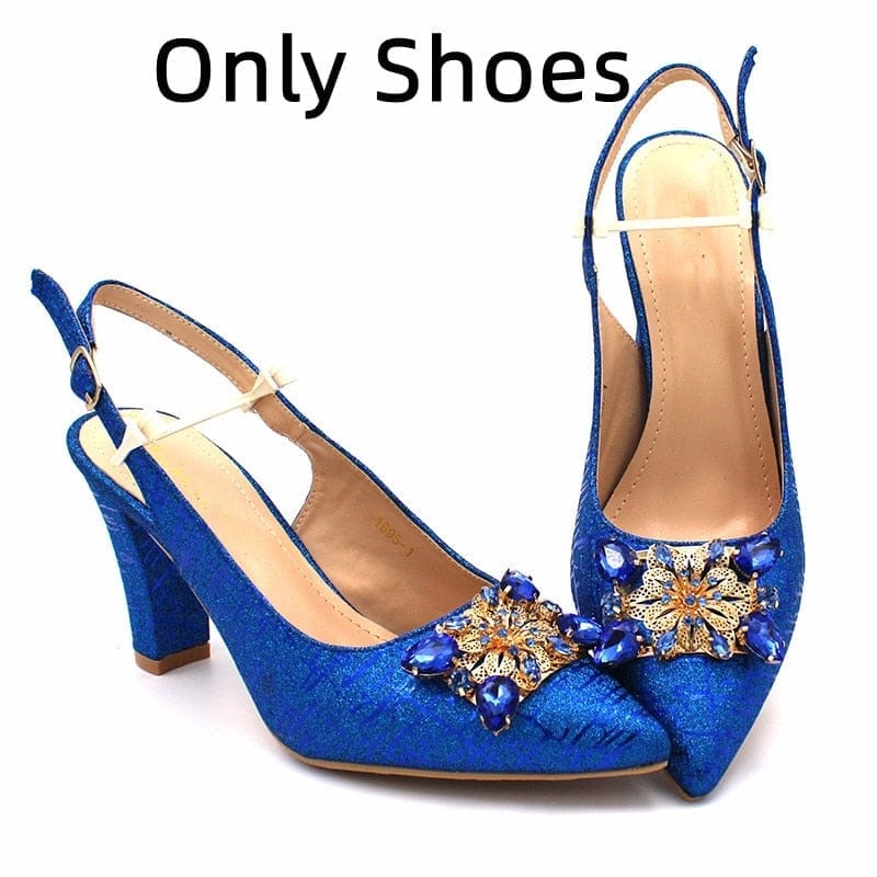 Fashionable African  Women's Shoes and Bag Set Bennys Beauty World