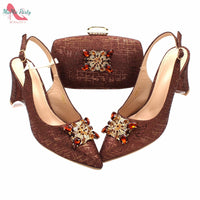 Fashionable African  Women's Shoes and Bag Set Bennys Beauty World