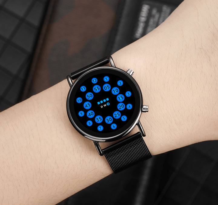 Fashionable Lightweight Mesh Belt LED Ball Watch Bennys Beauty World