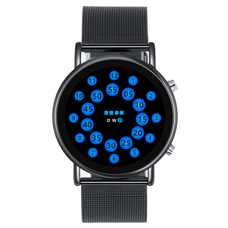 Fashionable Lightweight Mesh Belt LED Ball Watch Bennys Beauty World