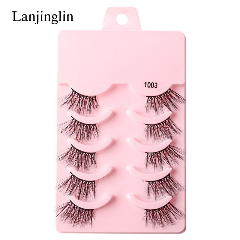 Faux Mink Lashes Natural False Eyelashes-0-Bennys Beauty World