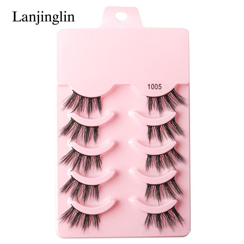 Faux Mink Lashes Natural False Eyelashes-0-Bennys Beauty World