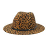 Fedora Hat Winter Women Hats Leopard Print Men Women Casual Formal Vintage Church Wedding Women Felted Hat Sombreros De Mujer BENNYS 