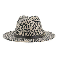 Fedora Hat Winter Women Hats Leopard Print Men Women Casual Formal Vintage Church Wedding Women Felted Hat Sombreros De Mujer BENNYS 