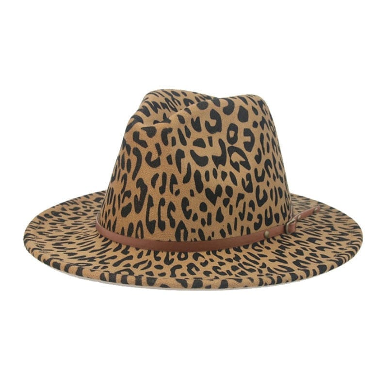 Fedora Hat Winter Women Hats Leopard Print Men Women Casual Formal Vintage Church Wedding Women Felted Hat Sombreros De Mujer BENNYS 