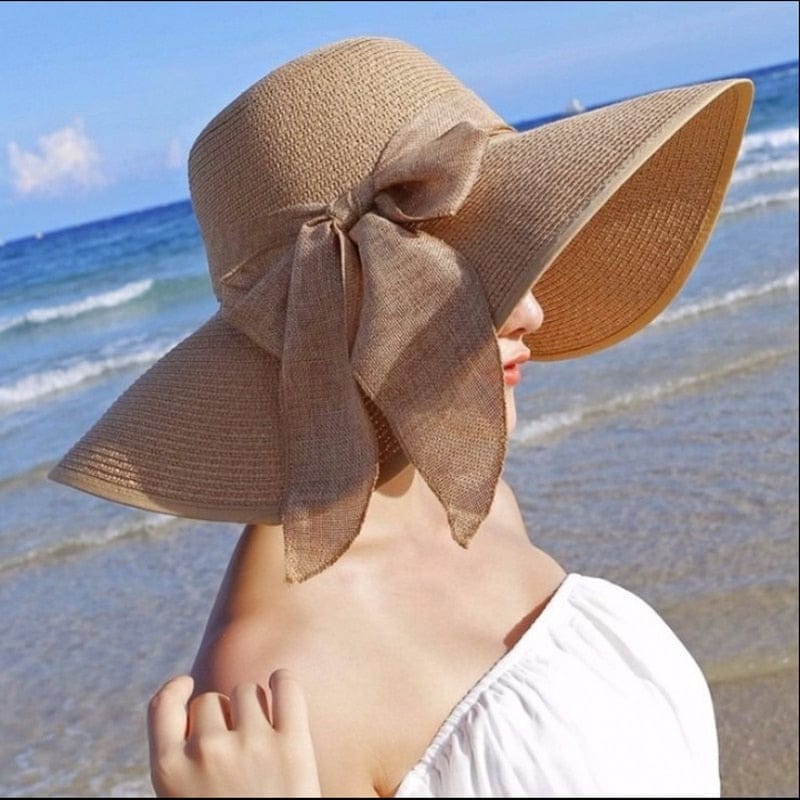 Female Straw Hat Casual Cap For Women UV Protection Hat rose Red 1
