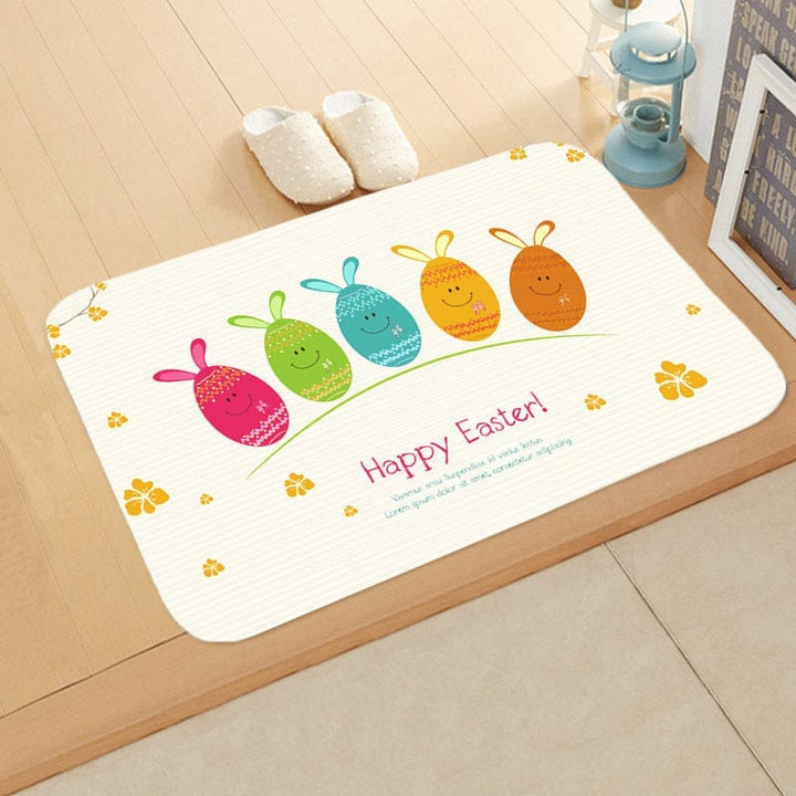 Festive Bathroom Egg Carpet Floor Mats Easter Anti-skid BENNYS 