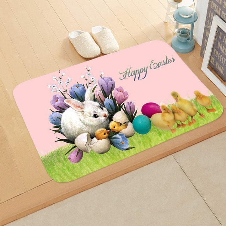 Festive Bathroom Egg Carpet Floor Mats Easter Anti-skid BENNYS 