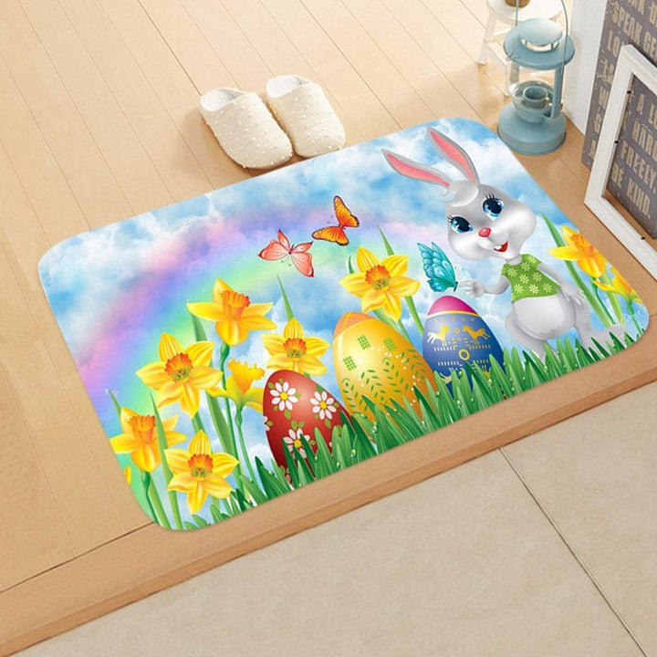 Festive Bathroom Egg Carpet Floor Mats Easter Anti-skid BENNYS 