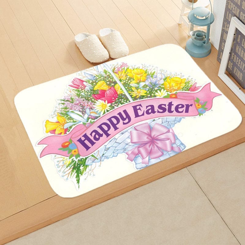 Festive Bathroom Egg Carpet Floor Mats Easter Anti-skid BENNYS 