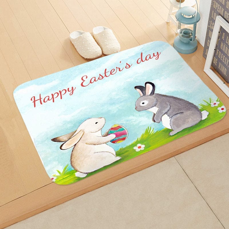 Festive Bathroom Egg Carpet Floor Mats Easter Anti-skid BENNYS 