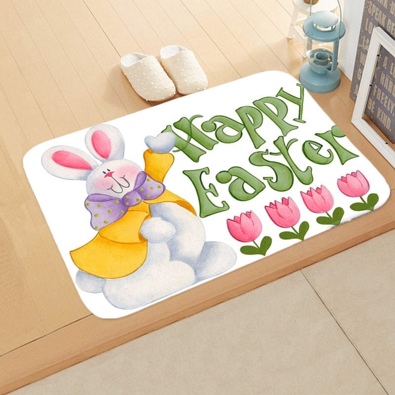 Festive Bathroom Egg Carpet Floor Mats Easter Anti-skid BENNYS 