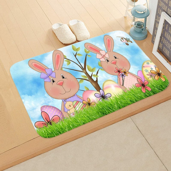 Festive Bathroom Egg Carpet Floor Mats Easter Anti-skid BENNYS 