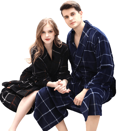 Flannel robe couple pajamas BENNYS 