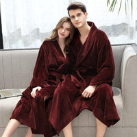 Flannel robe couple pajamas BENNYS 