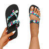 Floral Flip Flops Beach Fashion Slip On Sandals For Women BENNYS 