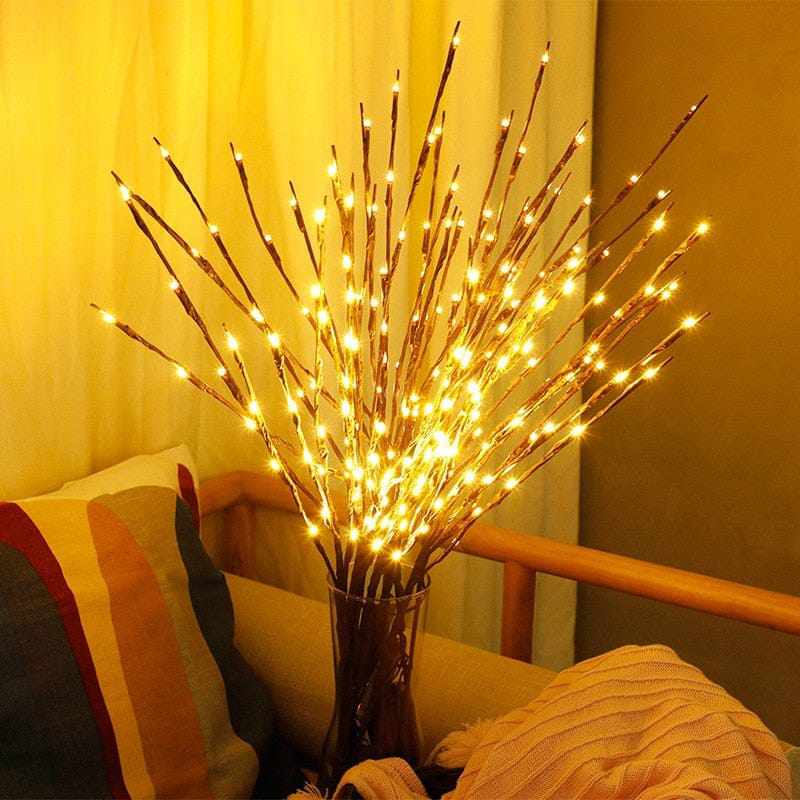 Floral LED Willow Branch Battery-Operated Christmas Party/Garden Decoration BENNYS 