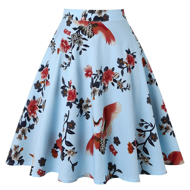 Floral Printed A Line Swing Women Skirt BENNYS 