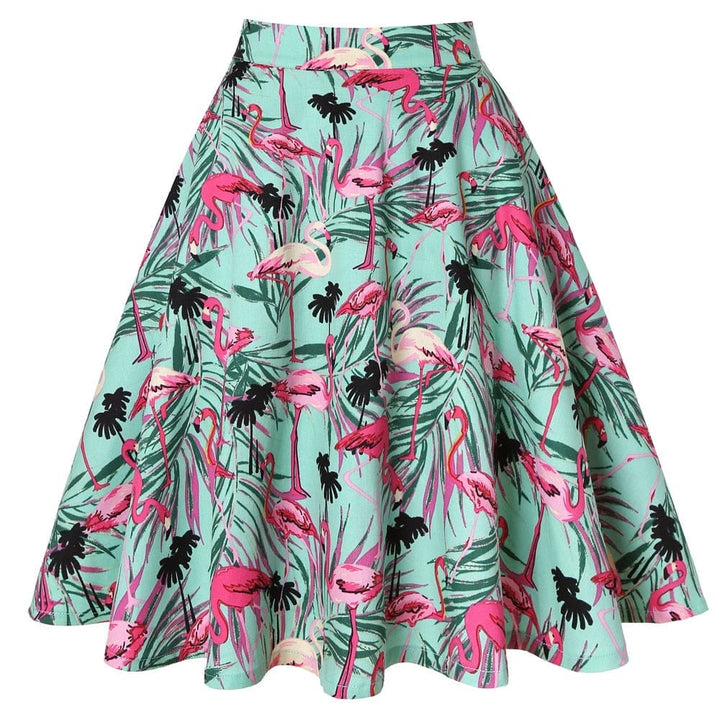 Floral Printed A Line Swing Women Skirt BENNYS 
