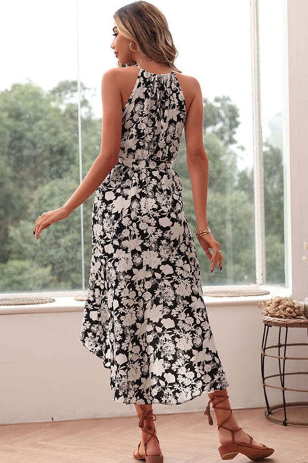 High low best sale flower dress