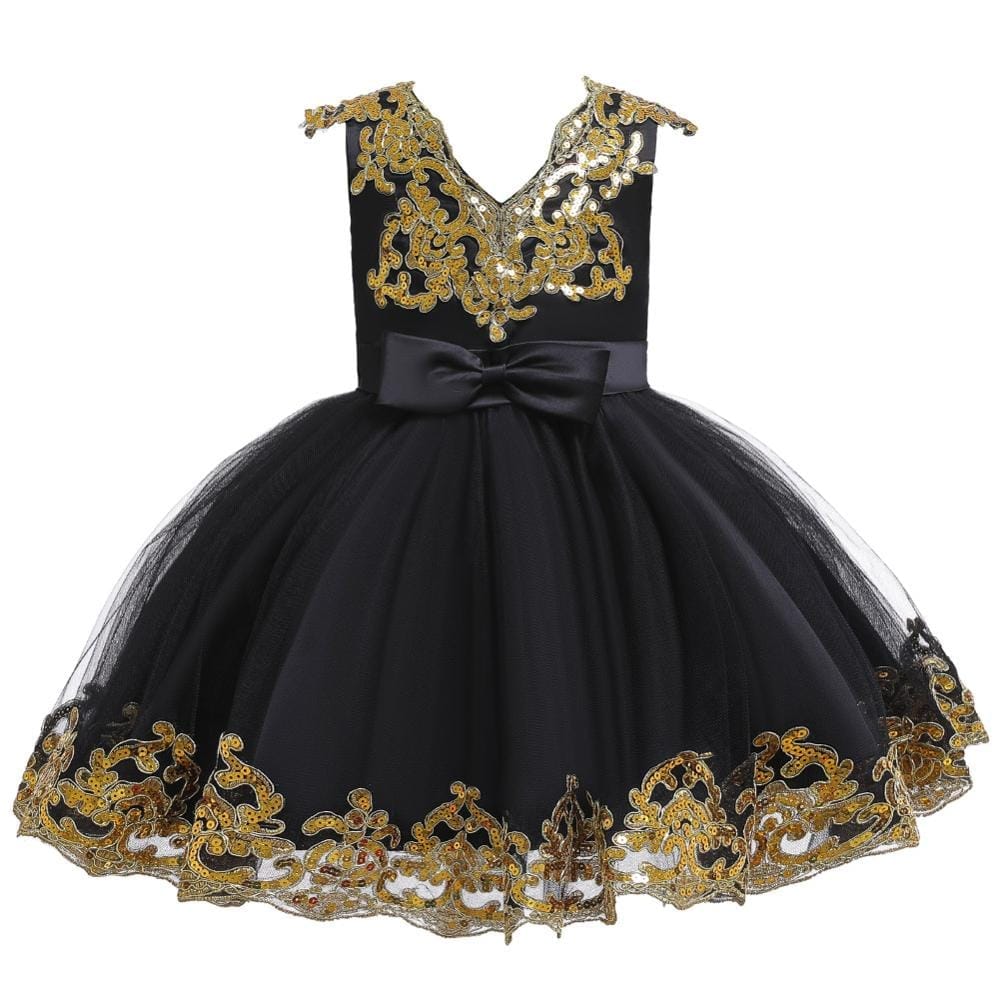 Baby black best sale and gold dress