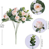 Flowers Bouquet White Red Rose Peony Fake Flower BENNYS 