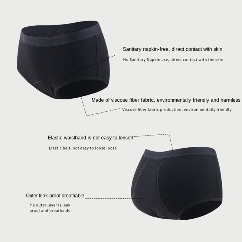Four-layer Bamboo Fiber Women's Underwear Leakproof Women's Panties –  Bennys Beauty World