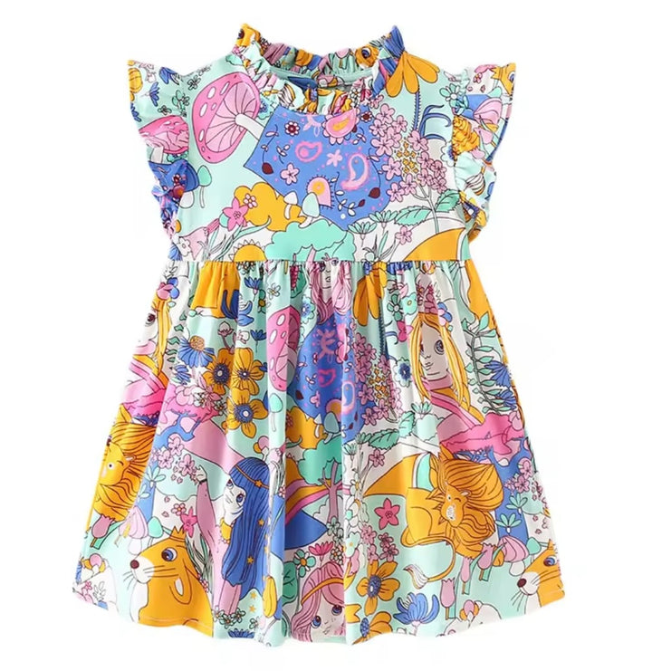 Newest Summer Toddler Girls Dresses Bluey Clothes