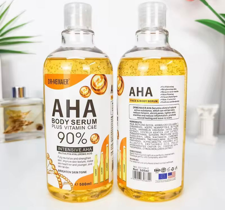 500ml AHA Hyaluronic Vitamin C Arbutin Face and Body Serum