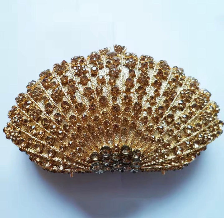 Luxury Red Rhinestone Diamond Wedding Evening Clutch Bag