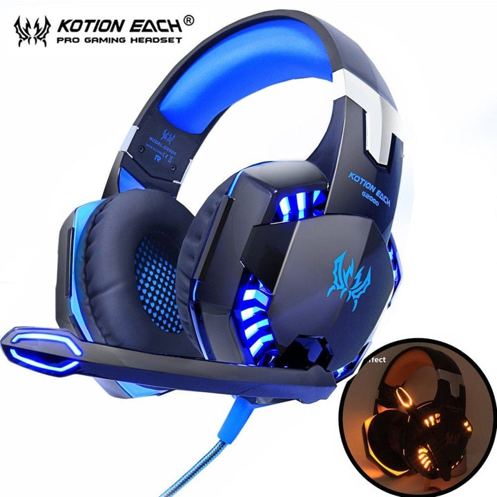 Gaming Headphones Headset Deep Bass Stereo wired gamer Earphone+ Microphone BENNYS 