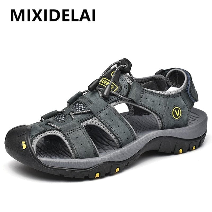 Genuine Leather Men Shoes Summer New Large Size Men's Sandals BENNYS 