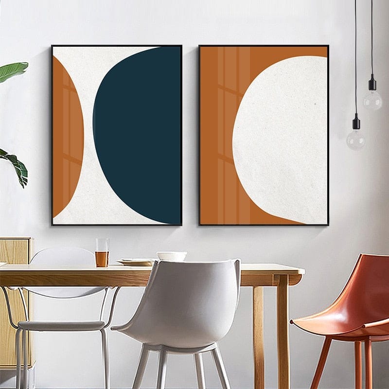 Geometric Abstract Canvas Painting Wall Art BENNYS 