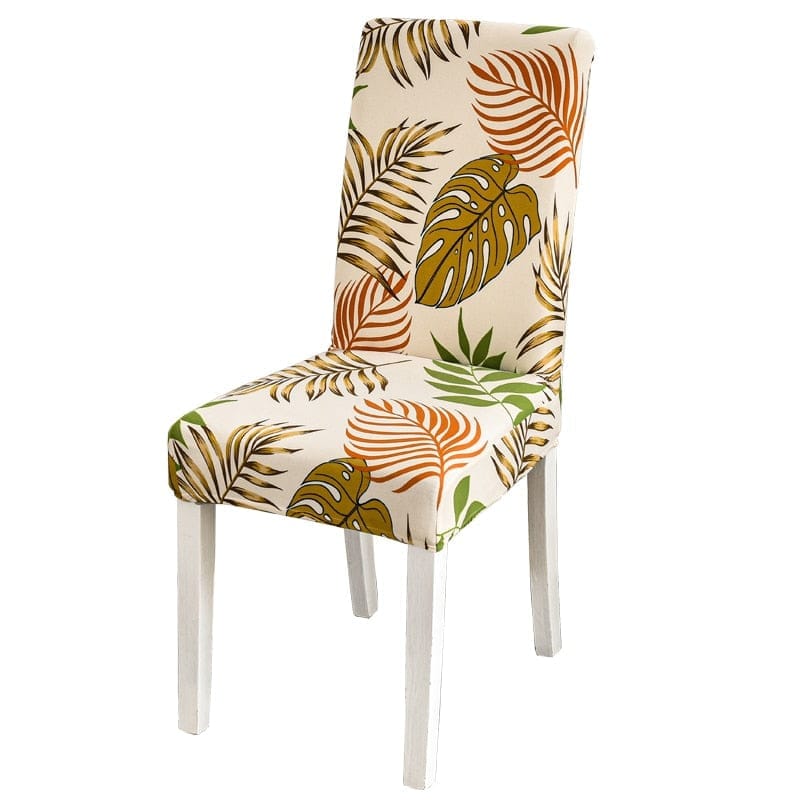 Geometric printed stretch chair cover for dining room BENNYS 