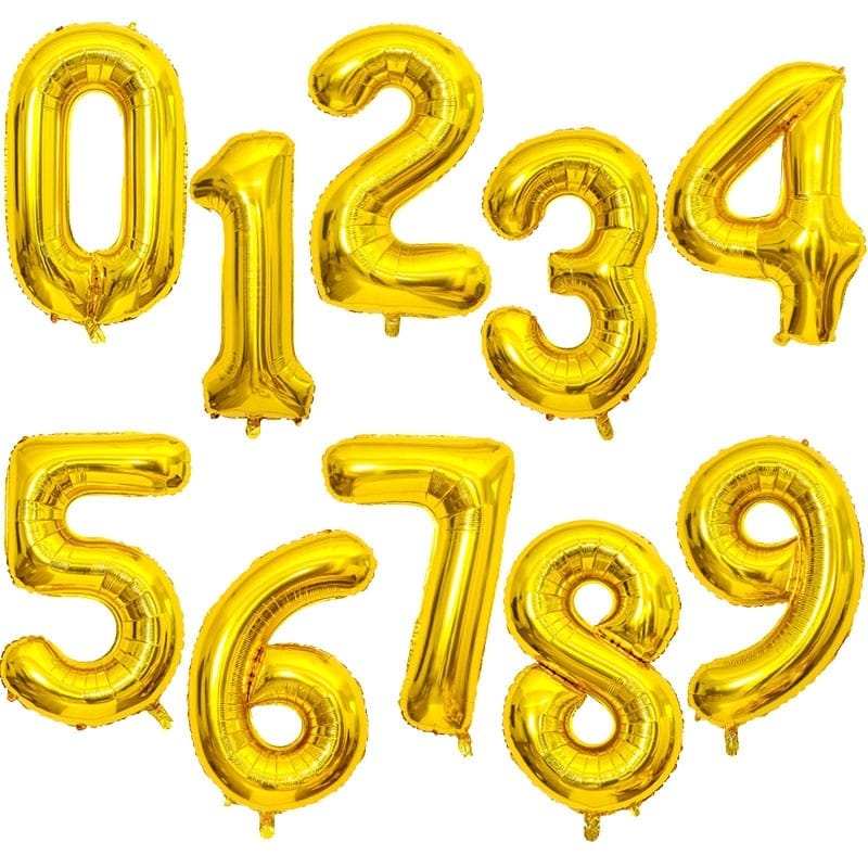 Giant Birthday Foil Number Balloons BENNYS 